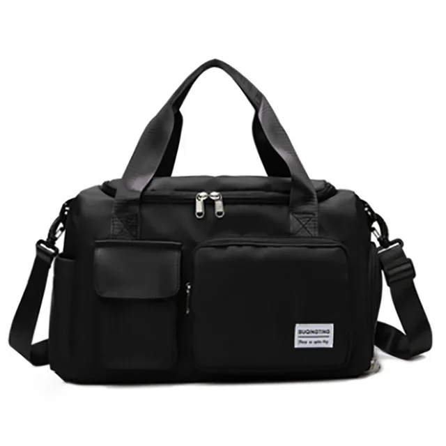 New Travel Bags Hand Luggage Waterproof Sports Fitness Yoga Gym Large Capacity For Women black(big)