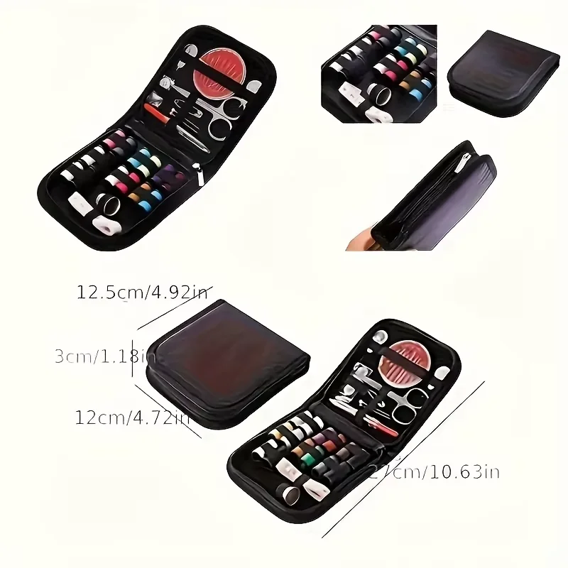 47/62pcs Sewing Kit With Sewing Supplies And Accessories Color Threads, Needle And Thread Kit Products For Small Fixe - 5