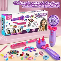 Tresseur de cheveux électrique magique avec perles décoratives, 3-en-1, entièrement automatique, pour tresses et torsades 1