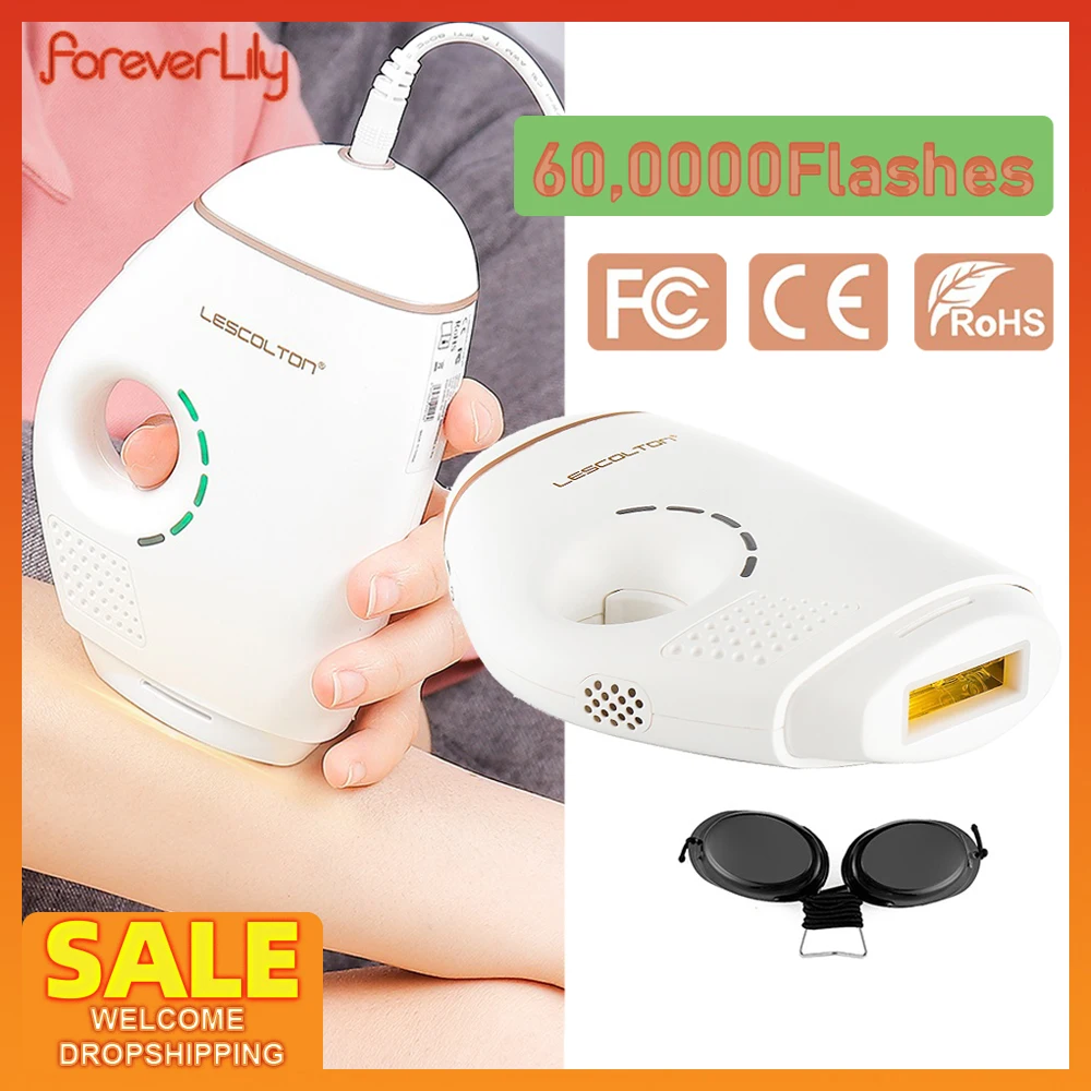 Lescolton 600000 Flashes Laser Hair Removal Machine Pulsed Light