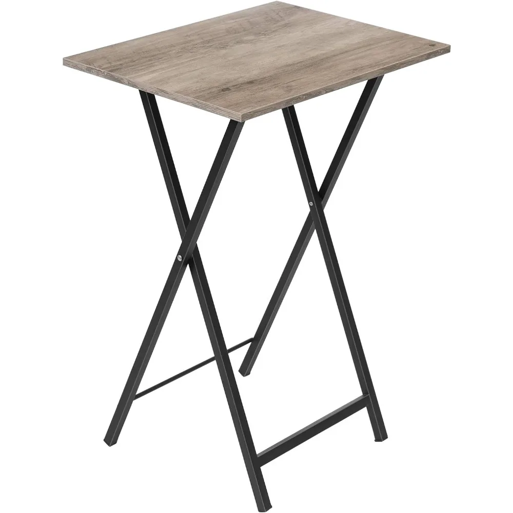 Folding TV Table, TV Tray, Stable Snack Table for Small Space, Portable Sofaside Table, Easy Assembly and Storage, Ideal