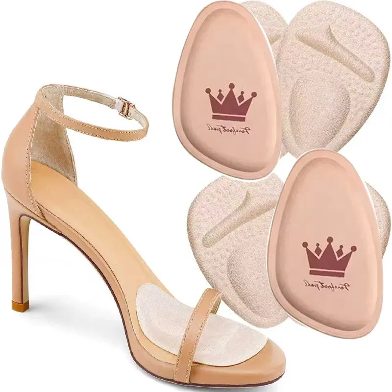 Women Forefoot Pad Pain Relief Insert Half Insoles High Heel Shoes Non-slip Cushion Shoe Breathable Sweat Absorbing Foot Pads
