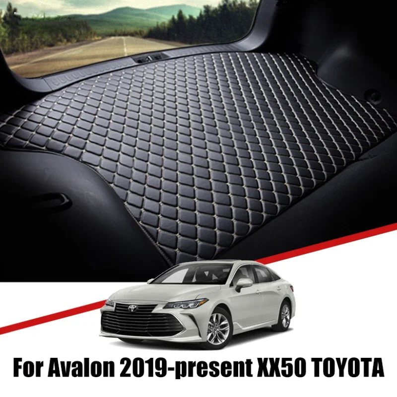 

Custom Car Trunk Leather Mats For Toyota Avalon XX50 2018 2019 Waterproof Non-Slip Liner Tray Cargo Accessories Accessories