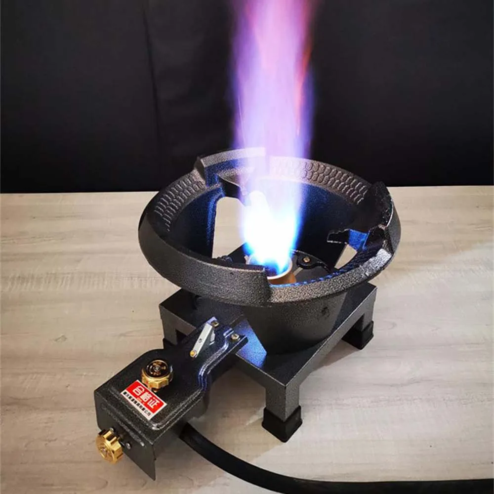 Commercial High Pressure Gas Stove Liquefied Gas Burner Desktop Natural  Estufa Cocina Portatil Gas - Cooktops - AliExpress