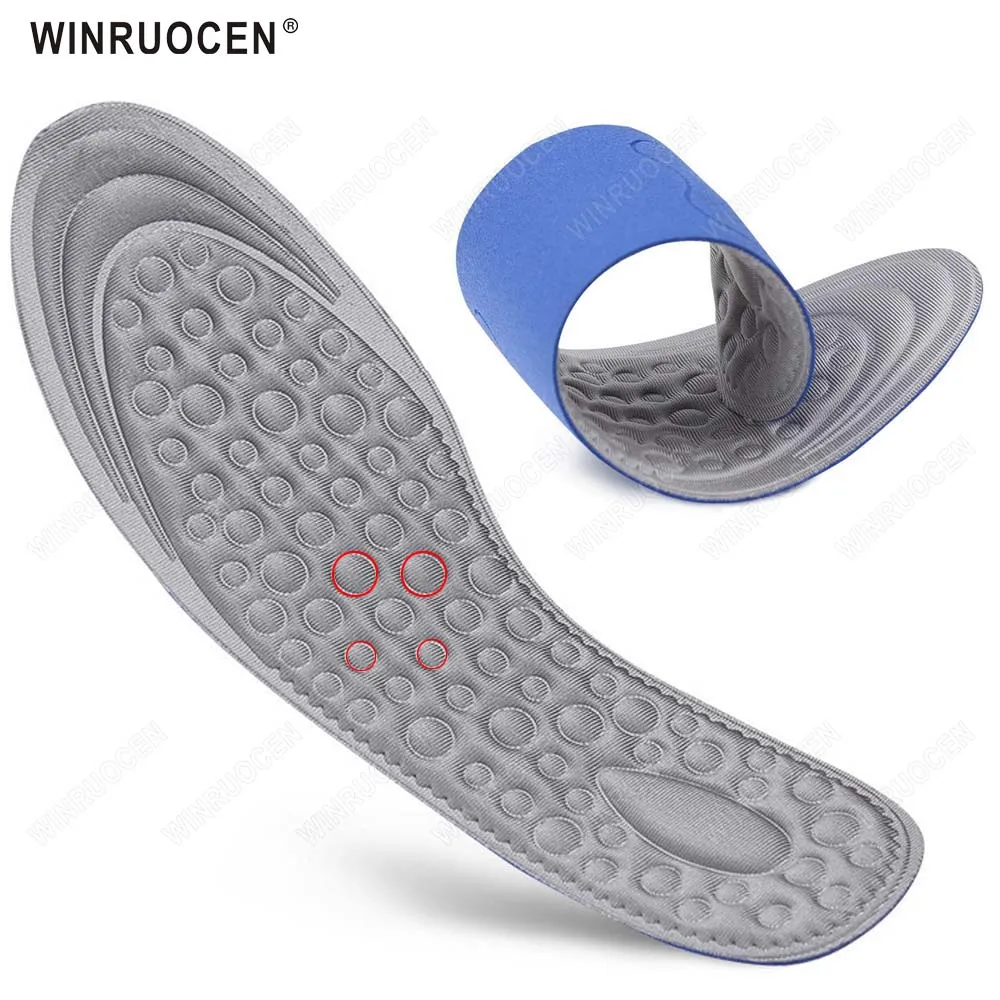 WINRUOCEN 메모리 폼 초박형 통기성 데오도란트, 하이킹 풀 풋 신발 패드, 마사지, 스포츠, 레저, 삽입 깔창