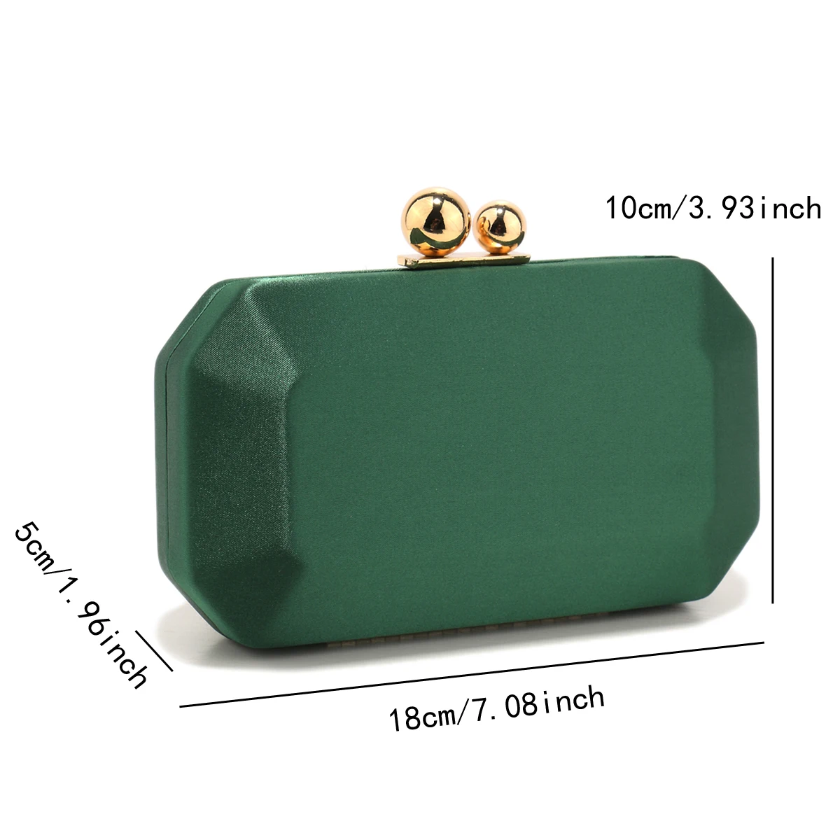 Satin Luxury Women Evening Clutch Bags With Metal Glitter