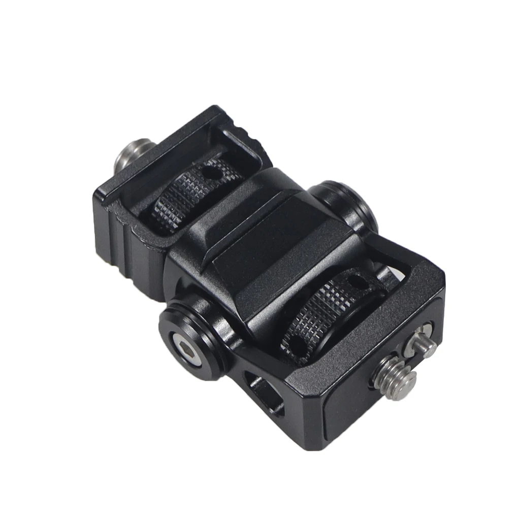 Monitor Mount Adapter FEICHAO Swivel Tilt Adjustable Monitor EVF Mount Screws 1/4 3/8 with Arri Locating Pins for Camera Flash Light Support Holder