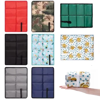 Portable Folding Camping Mat Oxford Cloth Waterproof Foam Sitting Pad Beach Mat Prevent Dirty Hiking Picnic Small Seat Pad