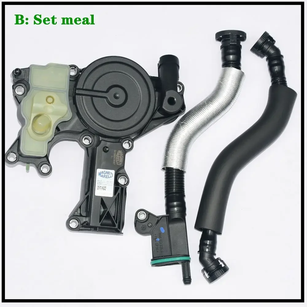 High power Oil Water Separator Vent Pipe Set For Audi A4 A5 A6 A8 Q3 Passat Tiguan Golf Separator Vent 06H103495AF 06H103495AE