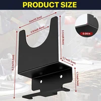 Angle Grinder Holder Metal with Cord Hanger Wall Mount Bracket for Angle Grinder Cutters Polishers Angle Grinder Rack 2