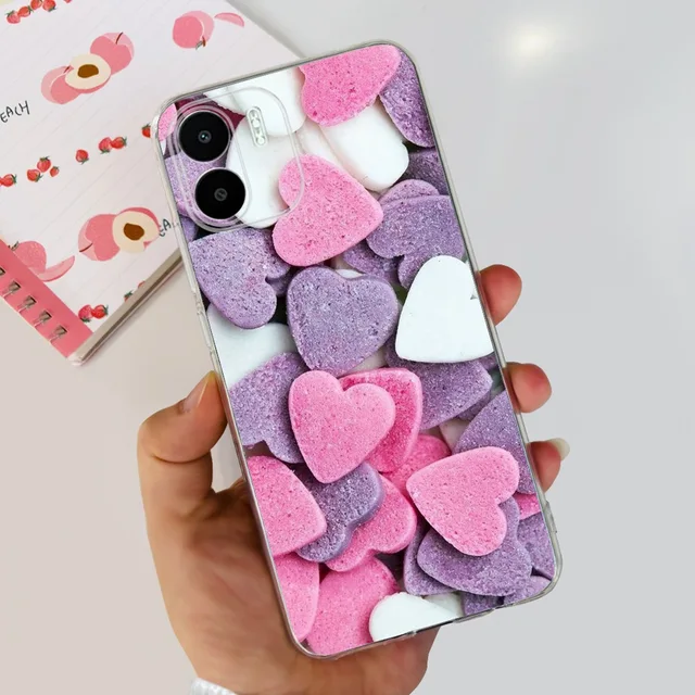 Funda de teléfono de silicona para Xiaomi Redmi A2 RedmiA2 A 2, carcasa  suave de TPU, pluma, vaca, girasol, funda para Redmi A2, Capas Etui