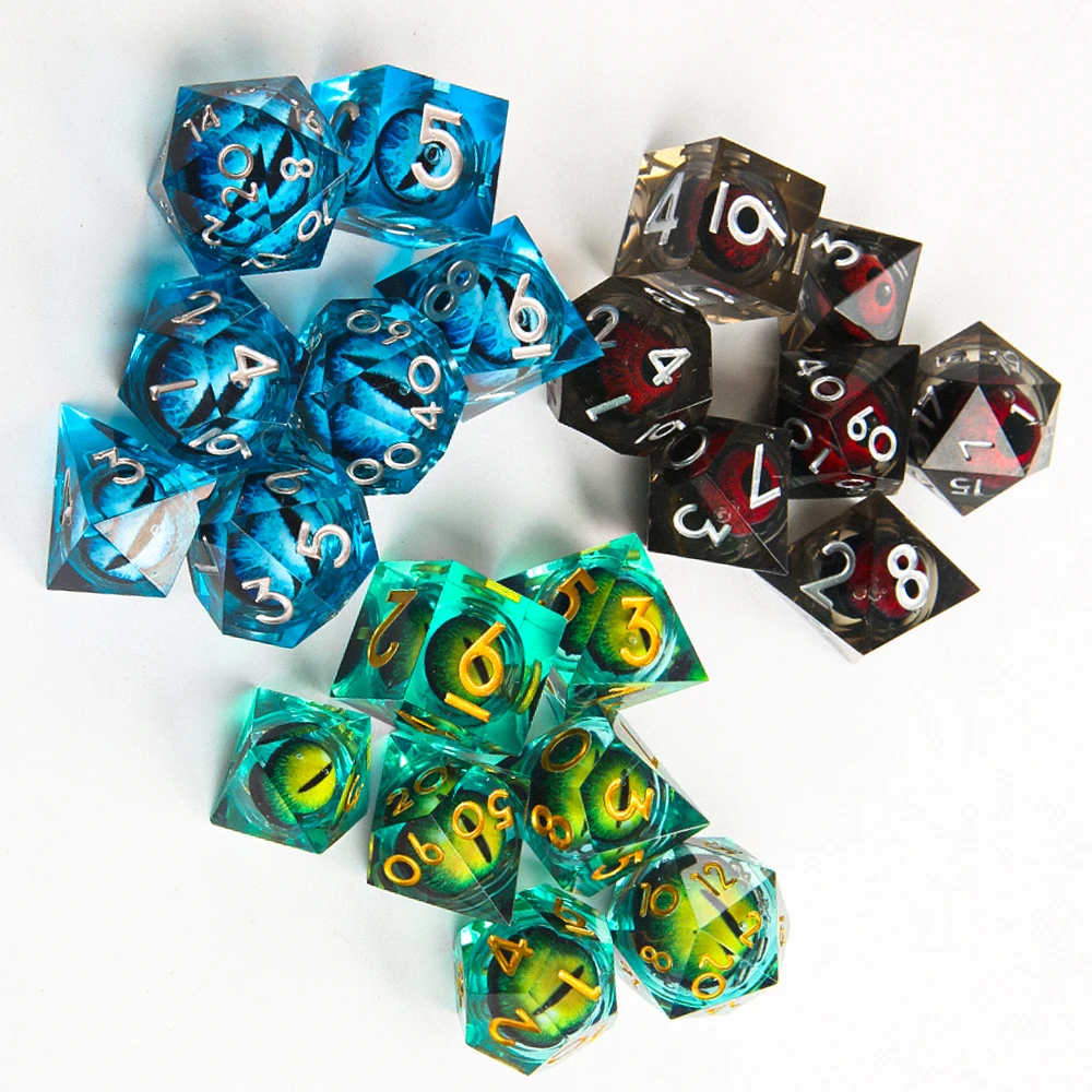 DND Liquid Core D&D Dice Set Detail