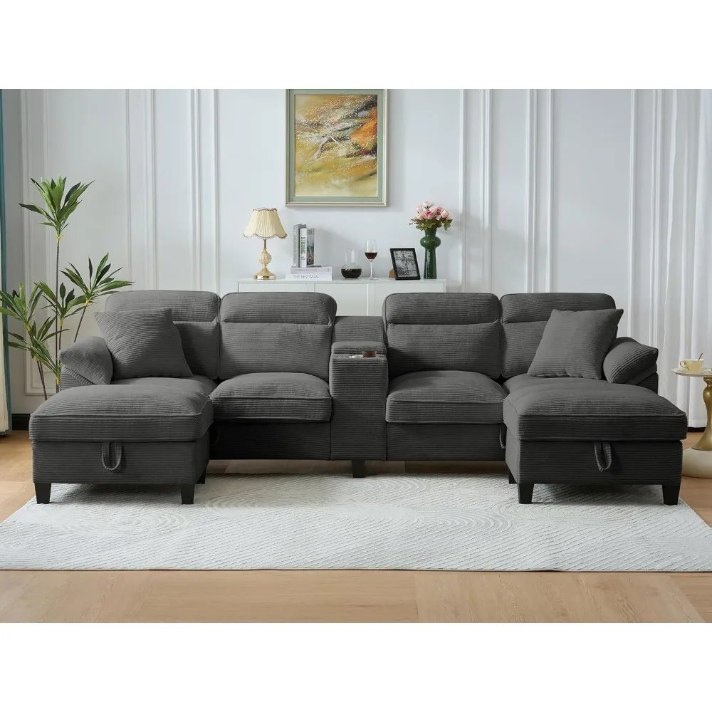 U Shaped Cloud Sectional 1