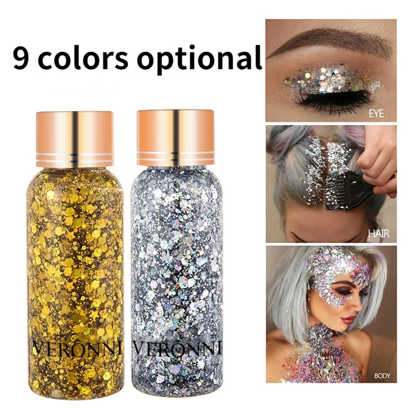 

9 Colors Eyeshadow Colorful Mixed Glitter Mermaid Scale Sequins for Festival Party Festival Painting Decoration Face Makeup