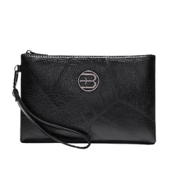 Fashion Soft PU Leather Men Day Clutch Business Men Money Handbag High Quality Durable Male Cardholder Case