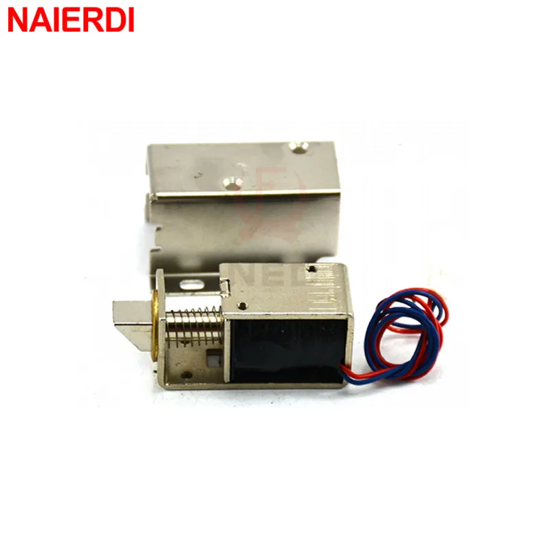 NAIERDI Mini Electric Plug Lock 12V Cabinet Electric Bolt Lock Storage ...