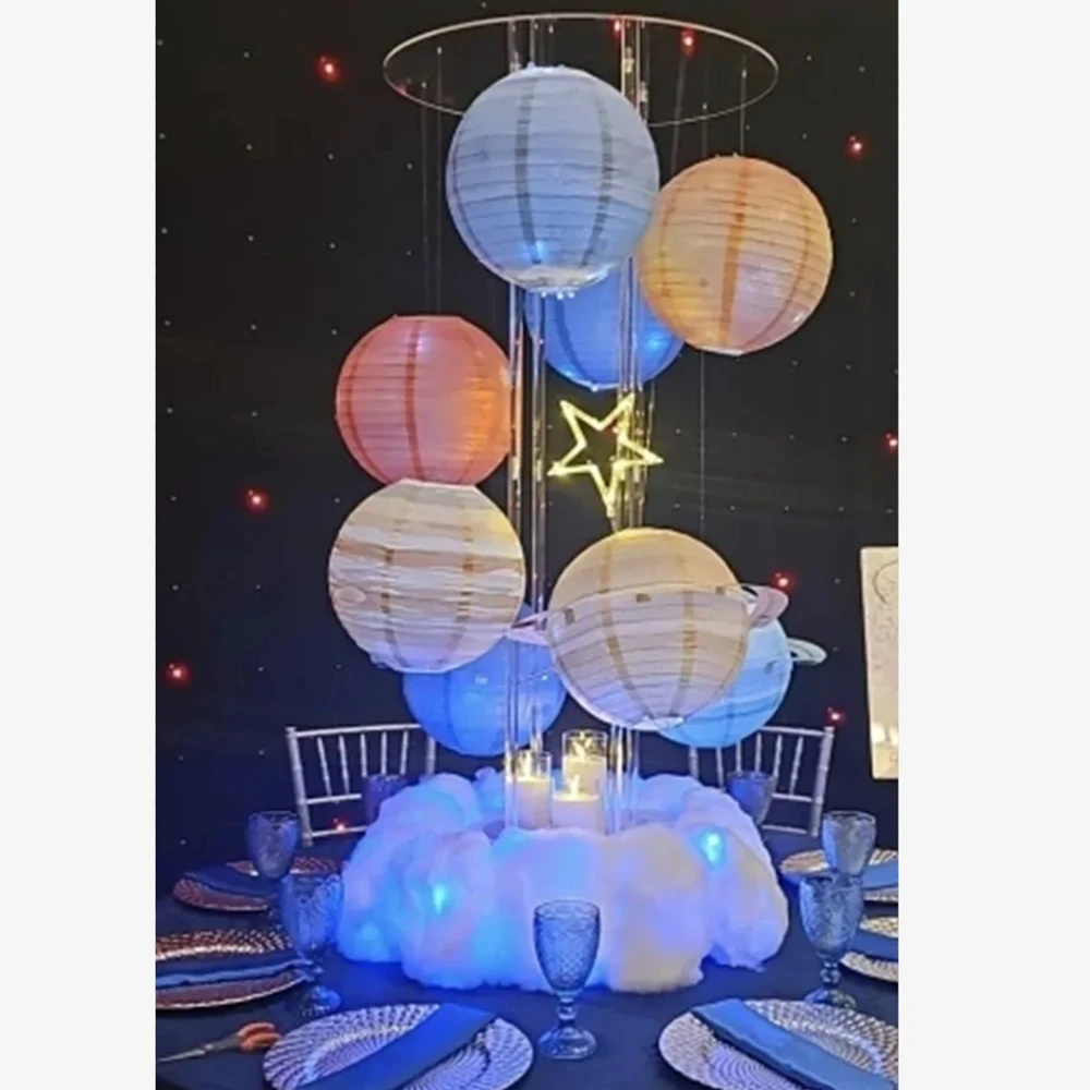 5pcs)New Elegant Wedding Party Clear Acrylic for hangging no lantern Wedding Flower Stand Centerpieces For Tables