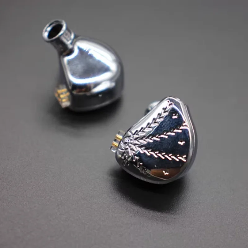 

10MM circle iron headphone shell 30017 moving iron moving coil 0.78QDC socket zinc alloy shell diy headphone accessories 1pair