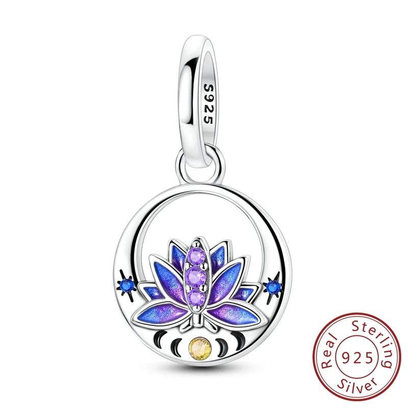Charms aus 925er-Sterlingsilber, Perlen-Anhänger, fliegendes Ferkel, Kreuzigung, Hase, Roboter-Charm, passend für Original-Armbänder, Damenschmuck, Geschenk – Detail 32