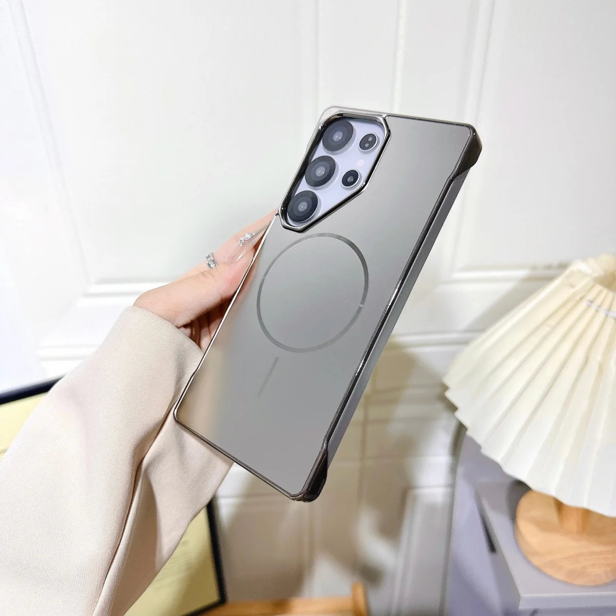 Enhanced Frosted Magnetic Phone Case - Ultra Slim Cooling Rugged PC Cover