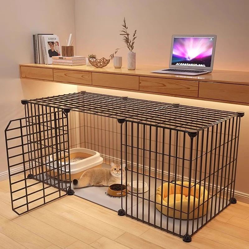 

Stuff Toys Cat Cage Bounce House Litter Box Restraint Outdoor Cat Cage Kitten Supplies Beds Maison Pour Chat Pet Furniture