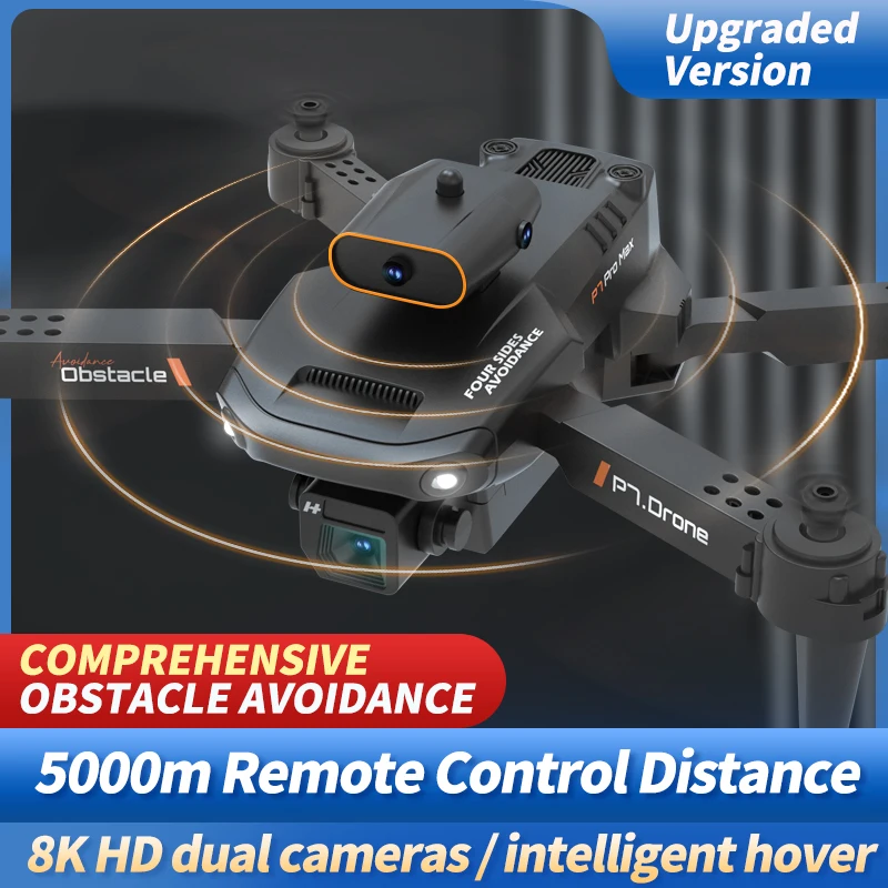 Drone de Course P7 Dual Camera filmant une vidéo HD, stabilité assurée par le gyroscope 6 axes