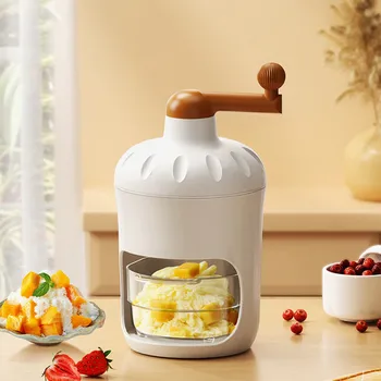 Manual Ice Shaver Portable Snow Ice Machine Small Manual Crank Smoothie Maker Snow Ice Crusher For Outdoor Picnics 1