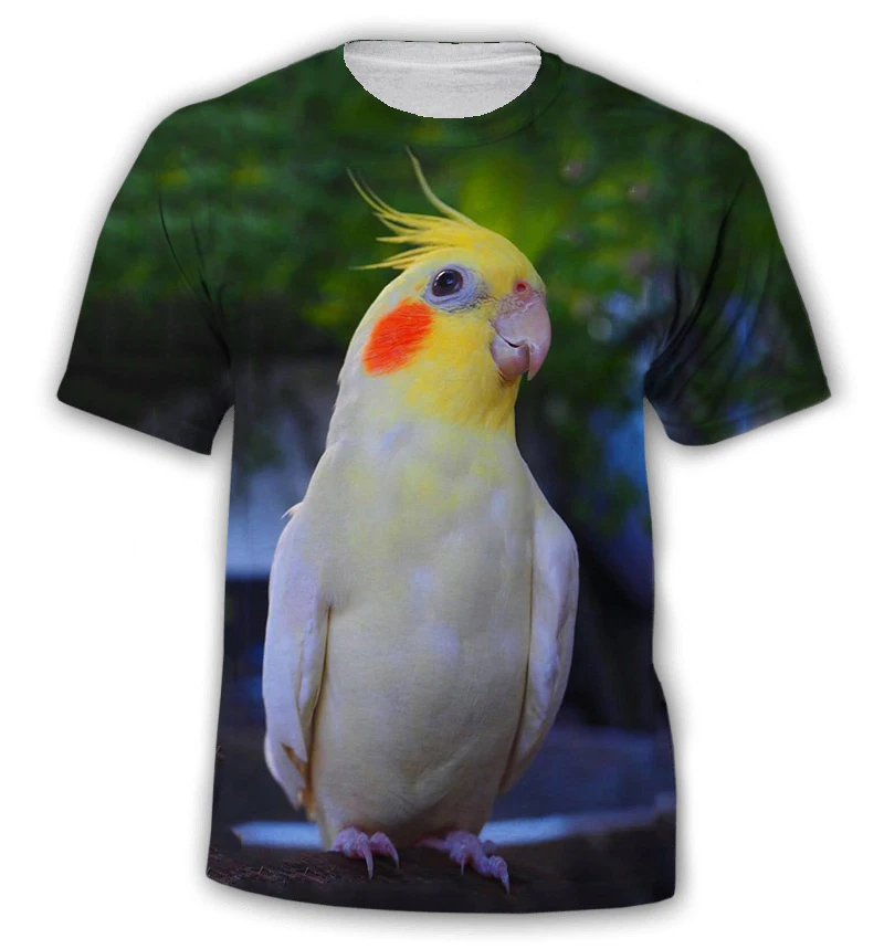 Summer Fashion All Kinds of Birds t shirt for men Fun Trend