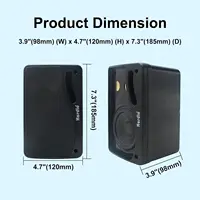 Herdio 3.5'' Passive Outdoor Speakers Wired Waterproof 200W 3 Way Premium Mountable Wall Mount Speakers For Patio Marine Boat 4