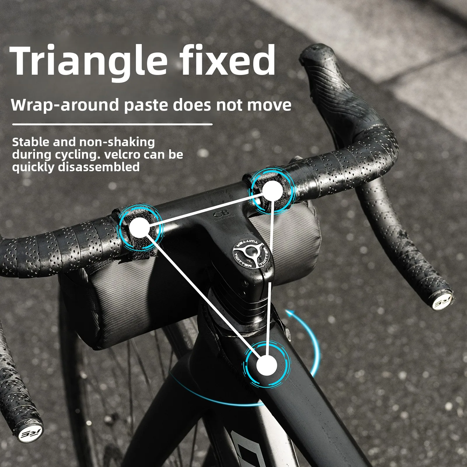 Bike Bag Portable Handlebar Multi-purpose Large Capacity Backpack MTB Road Cycling Frame Tube Elastic Band