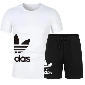 Men's shorts set, two-piece set, luxury designer clothing, fashionable garter, gym, 2025 1