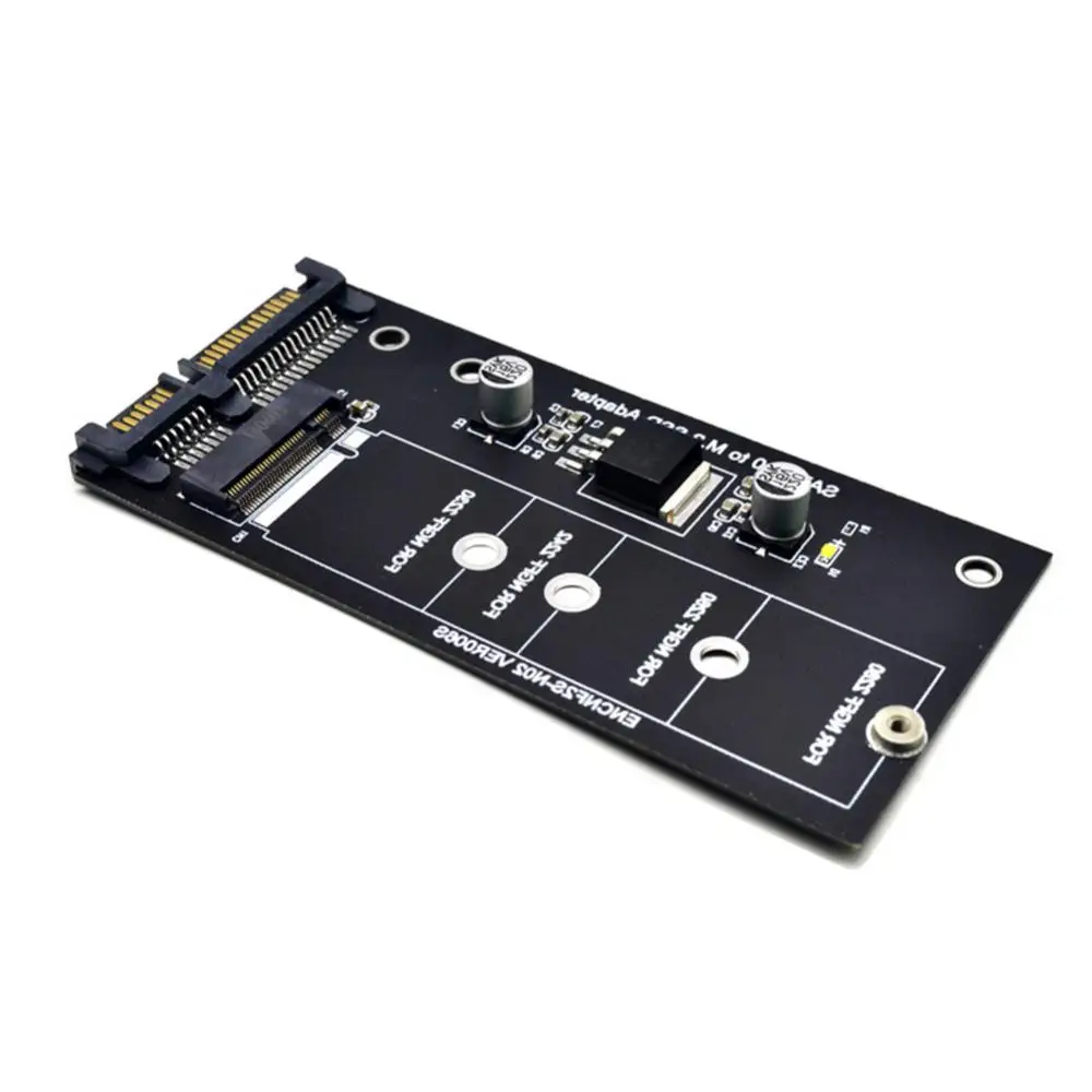 M2 To SATA3 Adapter Card High Efficiency SATA M2.SSD Convert Adapter Card NVME SSD Upgraded SATA 6 Gbps NGFF Adapter 3