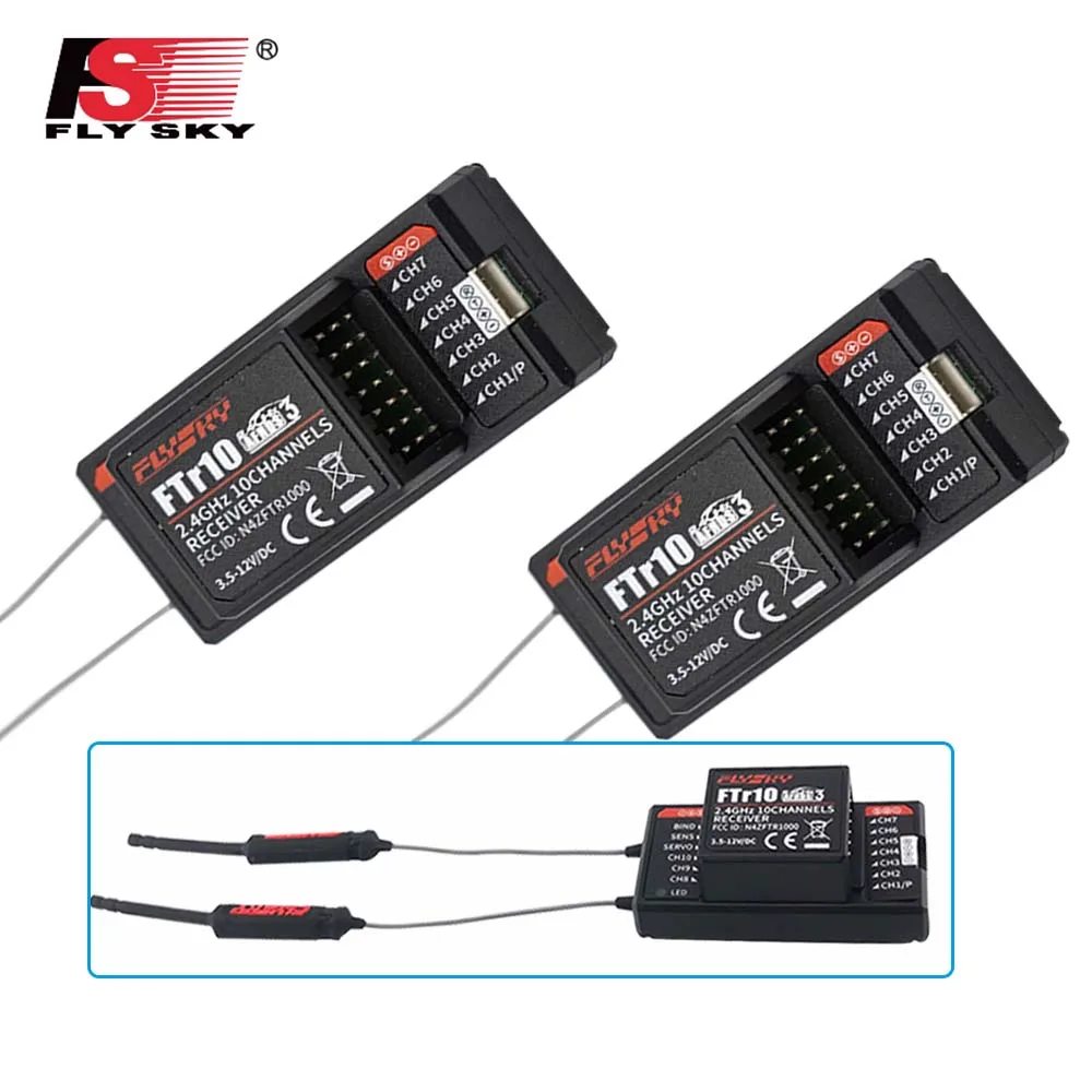 

Новый приемник FTr10, двухсторонняя двойная антенна PPM/IBUS AFHDS3 2,4G 10CH для планера, многоосевого летательного аппарата Flysky PL18 передатчик