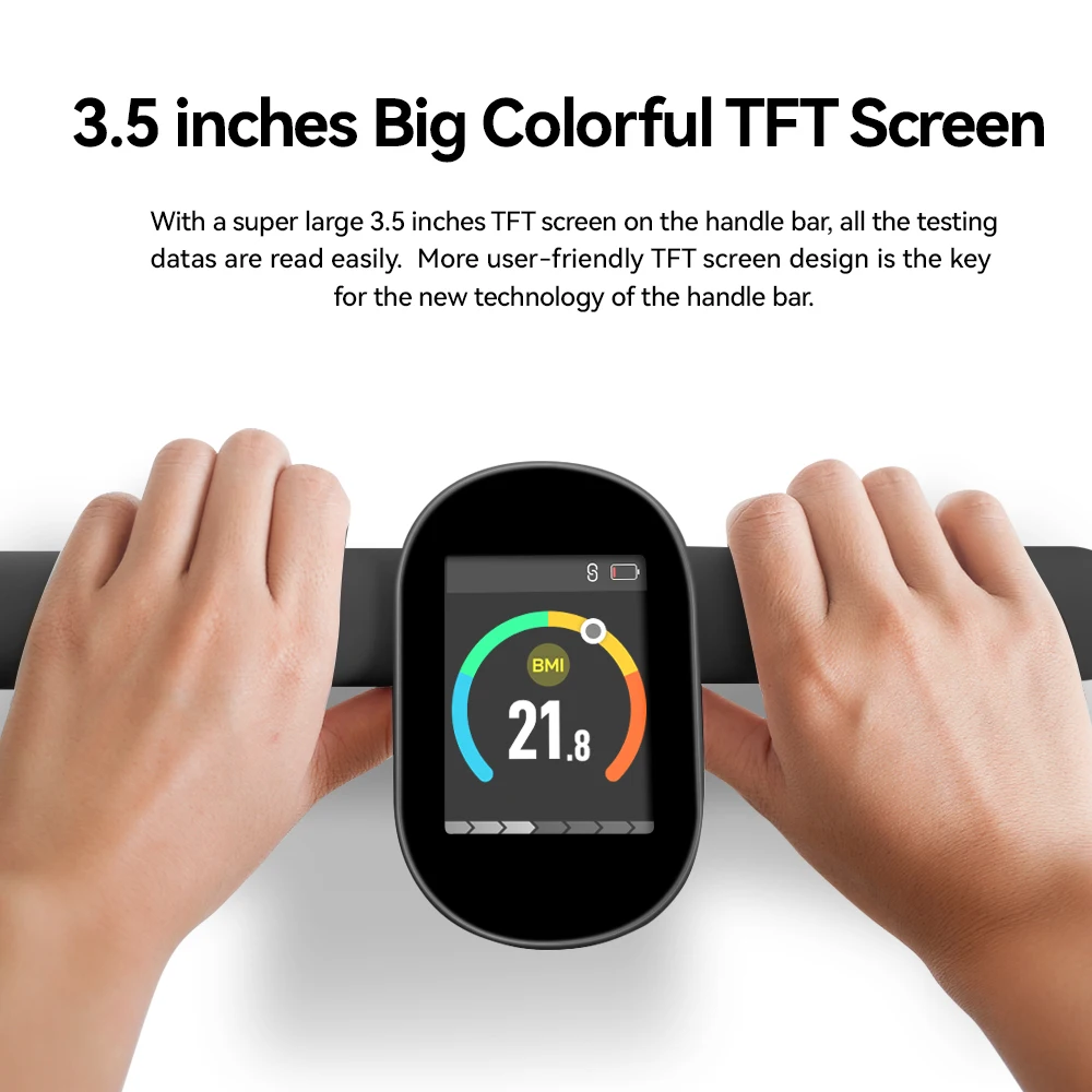 Weight Scale for Body Fat with Handle, 28 Precise Body Biological Analyzer, Digital Bathroom Weighing Bluetooth Scale