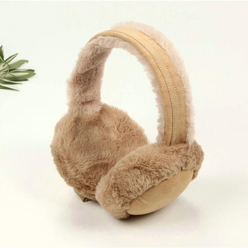 Warm Earmuffs Soft Plush Ear Warmer Winter For Women Men Fashion Solid Color Earflap Outdoor Cold Protection