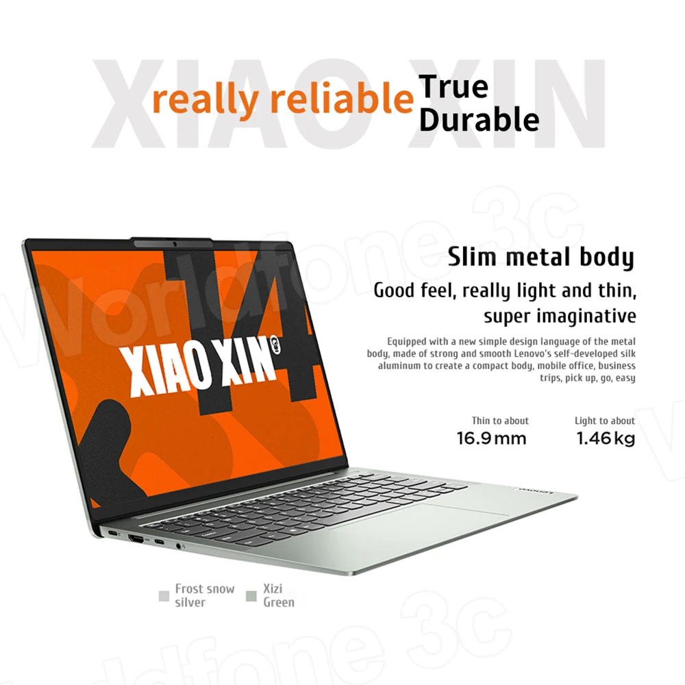 Laptop Lenovo Xiaoxin 14 Laptop 2024 AMD R7 8845H Radeon 780M 16G/32GB 512GB/1T SSD 14 pollici 100% sRGB 60Hz schermo Notebook PC