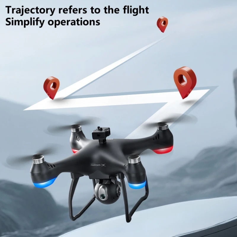 Drone radiocommandé 8K avec 3 batteries en plein ciel, longue portée idéale pour débutants