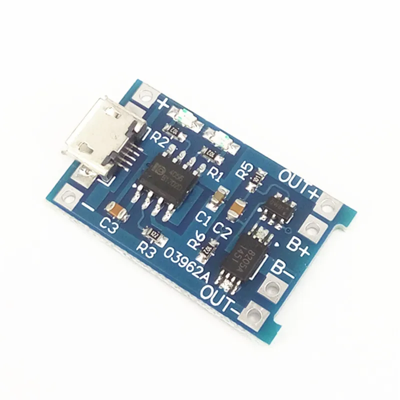 

10pcs/lot 18650 Lithium Battery Protection 3.7V 3.6V 4.2V Lithium Battery Charging Board 1A Overshoot Protection