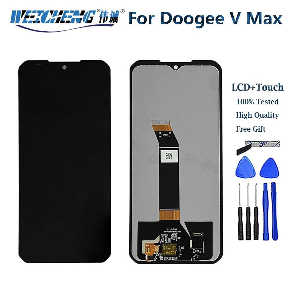 Оригинальный ЖК-дисплей 6,58 дюйма Для DOOGEE V Max, сменный сенсорный экран в сборе, Протестировано хорошо для Doogee Vmax, запчасти для ремонта ЖК-экрана