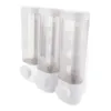 Liquid Soap Dispenser 300ml Leakproof 3 in 1 Wall Mount Press Liquid Dispenser ABS Reusable Transparent for Bathroom 3
