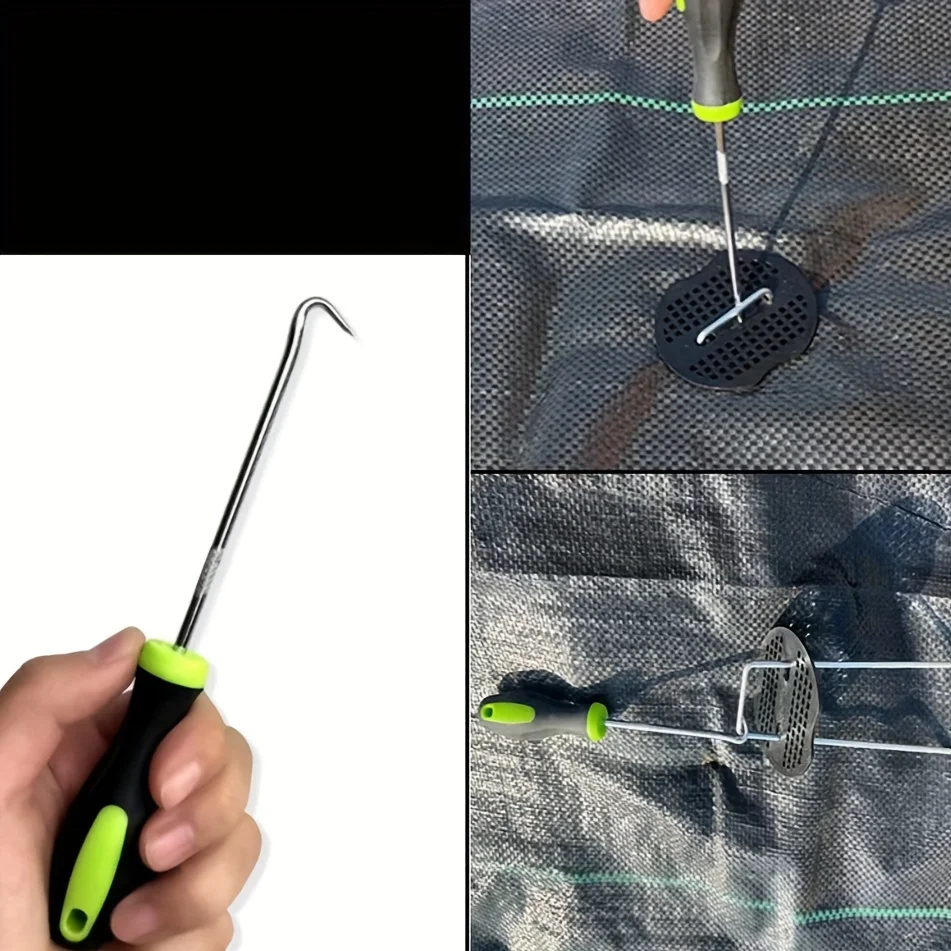 U-Shaped Ground Nail Remover Hook for Garden Cracks and Paving Gaps-Metal Material ground nail remover
