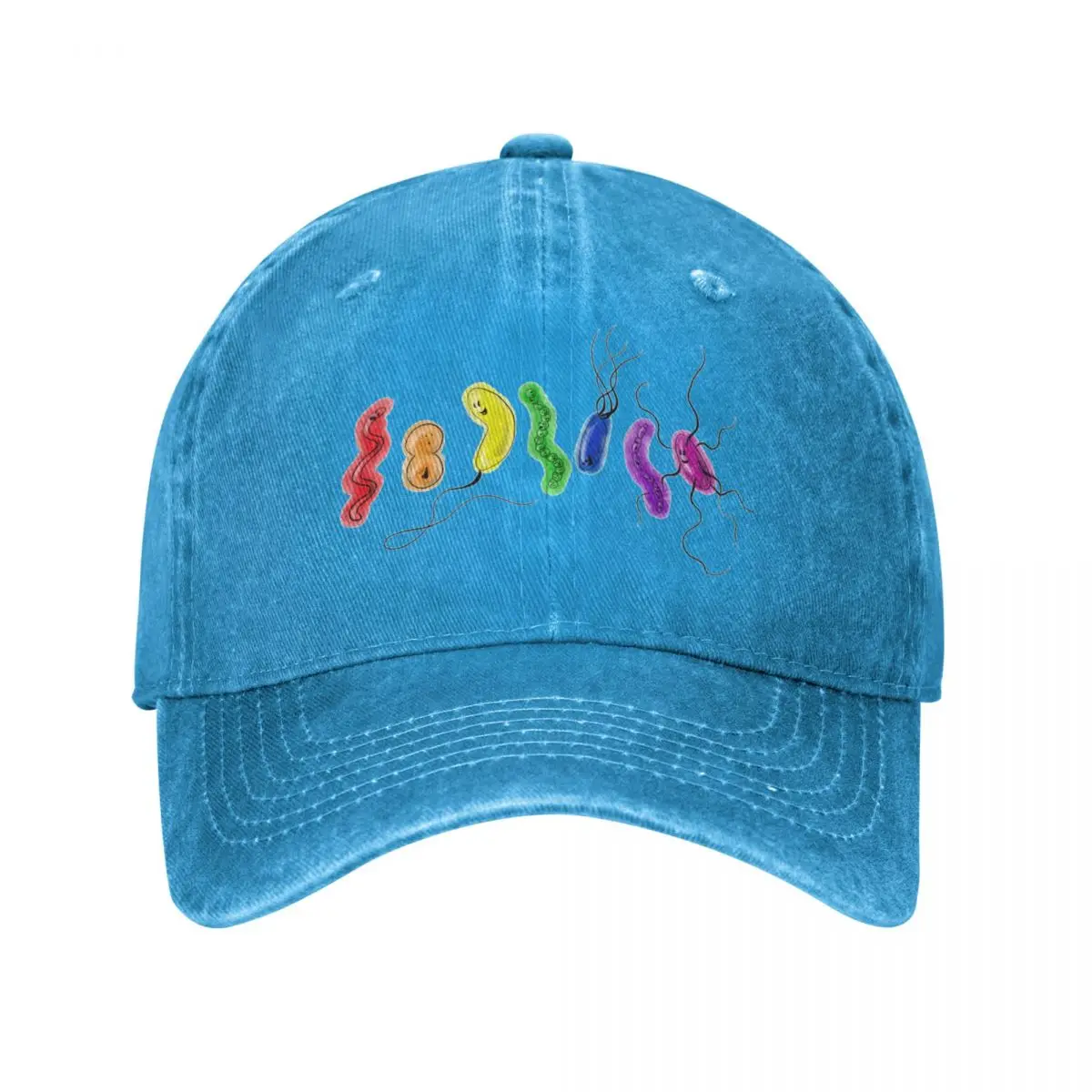 

Pride Rainbow Bacteria Baseball Cap Beach Hat Hats Women'S Hats For The Sun Men'S