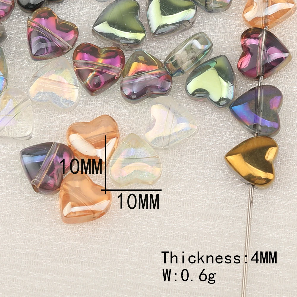 Cordial Design Crystal Material/Jewelry Findings & Components/AB Plating/Hand Made Beads/Heart Shape/DIY Beads Making - cordial