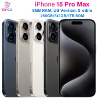هاتف iPhone 15 Pro Max A2849 256/512G/1TB 5G Dual eSIM 6.7 بوصة أصلي LTPO Super Retina XDR OLED Face ID A17 Pro 8GB 98% هاتف محمول جديد 1