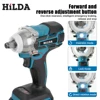 HILDA 18V Rechargeable Electric Impact Wrench 1/2 Socket Wrench for Car Maintenance Impact Cordless High Power without Battery 6