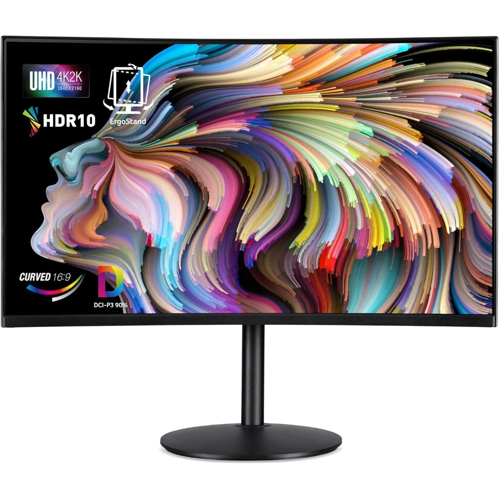 

EI322QK Abmiiiphx 31.5" 1500R Curved UHD (3840 x 2160) Monitor Adaptive-Sync Support 90% DCI-P3 | HDR 10 Support