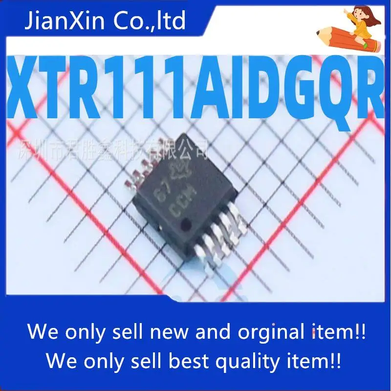 

10 шт. Оригинальный Новый XTR111 XTR111AIDGQR передатчик тока MSOP-10 Silkscreen CCM