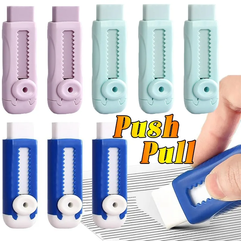 

Выдвижной ластик-карандаш, прямоугольный ластик для рисования, принадлежности для письма, школьные и офисные принадлежности