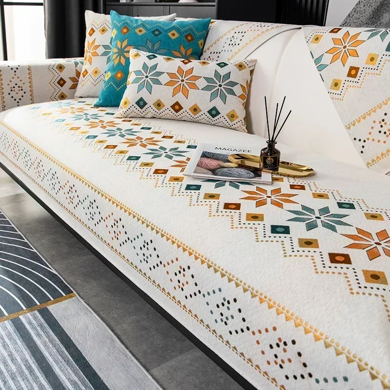 Bohemia Jacquard Sofa Cover Non-slip Universal Couch Cushion for Living Room Pet Kids Sofa Towel Protector Case Home Decor 쇼파패드 2