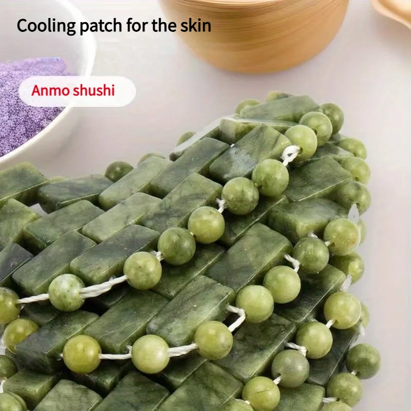 1Pair Natural Jade Moon-Shaped Eye Pads Face Beauty Skincare Cold Therapy Spa Relax Massager Tools Beauty Skin Care Tool